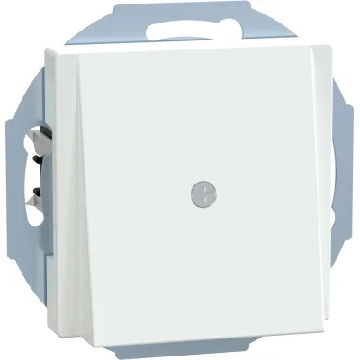 Merten Zentralplatte Leitungsauslass 296325 | System M | UP | Thermoplast antibakteriell | RAL 9016 Weiß
