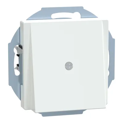 Merten Zentralplatte Leitungsauslass 296325 | System M | UP | Thermoplast antibakteriell | RAL 9016 Weiß