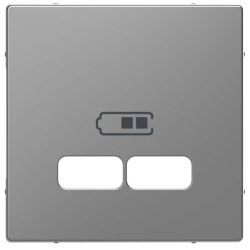 Merten Zentralplatte eds f.USB Ladest.Einsatz MEG4367-6036