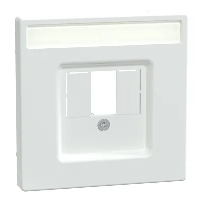 Merten Zentralplatte MEG4250-6035 | Abdeckung TAE/UAE/HDMI/VGA | weiß glänzend | Unterputz