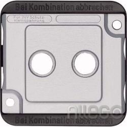 Merten Zentralplatte mat/si für Antennendose 294660