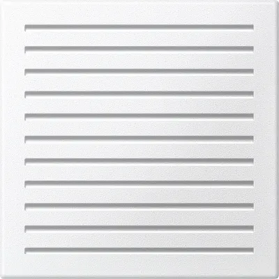 Merten Zentralplatte MEG4450-0419 | LS System M | für akustischen Signalgeber | Kunststoff matt | polarweiß | 56x56mm