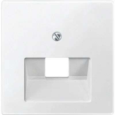 Merten Zentralplatte 298319 für UAE-Einsatz 1fach | System M | Unterputz | Thermoplast | halogenfrei | polarweiß