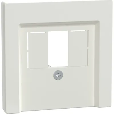 Merten Zentralplatte 296019 | TAE Audio USB Abdeckung | System M | Thermoplast | polarweiß glänzend | für Unterputz