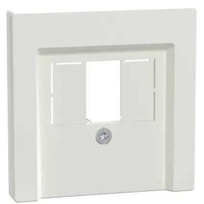 Merten Zentralplatte 296019 | TAE Audio USB Abdeckung | System M | Thermoplast | polarweiß glänzend | für Unterputz