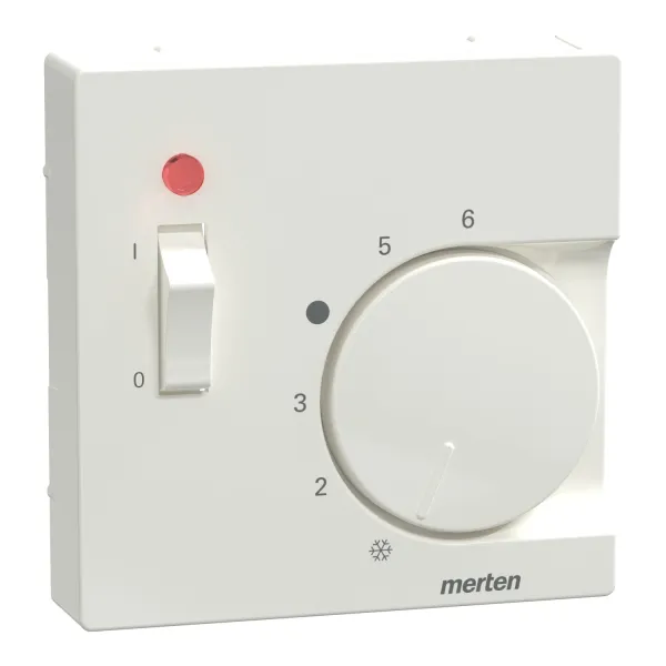Merten Zentralplatte | 534819 | für Raumtemperaturregler System M | flach | polarweiß glänzend