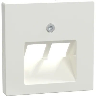 Merten Zentralplatte 296119 für UAE-Einsätze 2-fach | System M | Unterputz | Thermoplast glänzend | polarweiß RAL 9010