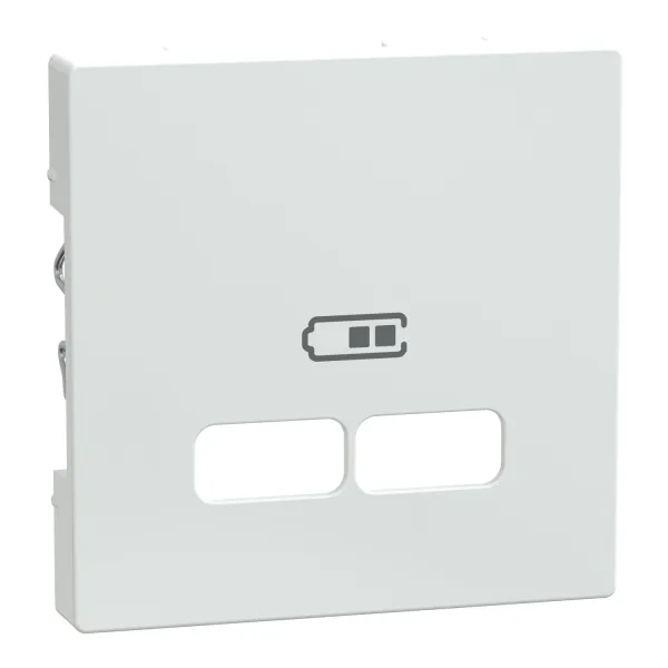 Merten Zentralplatte MEG4367-0325 | USB-Ladestation Einsatz | System M | Thermoplast antibakteriell | aktivweiß