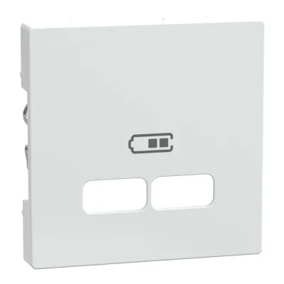 Merten Zentralplatte MEG4367-0325 | USB-Ladestation Einsatz | System M | Thermoplast antibakteriell | aktivweiß