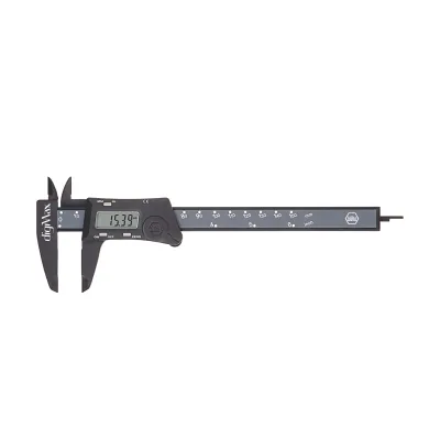 Wiha Messschieber digital 4111701 | 0,01 mm Genauigkeit | 150 mm | metrisch & imperial | Kunststoff | Batterie inkl.