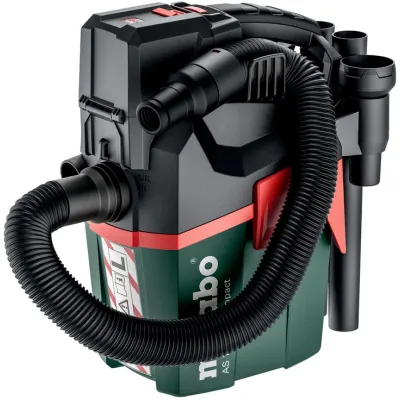 metabo Akku-Nass-/Trockensauger AS 18 L PC Compact 18V | 6l Behälter | Staubklasse L | Filterabreinigung | grün