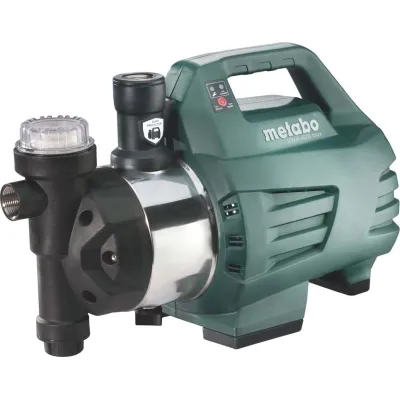Metabo Hauswasserautomat HWAI 4500 Inox 600979000 | 1300 W | 4500 l/h | Edelstahl | 48 m Förderhöhe | 4,8 bar | schwarz
