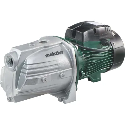 Metabo Gartenpumpe P 9000 G | 1900W | 9000 l/h | 51 m Förderhöhe | Edelstahlwelle | Grauguss | 1 1/4" Sauganschluss