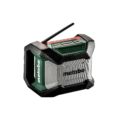 Metabo Akku-Baustellenradio R 12-18 BT | Bluetooth | AM/FM | Netz- & Akkubetrieb | robust & kompakt | schwarz/grün