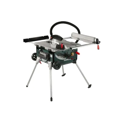 Metabo Tischkreissäge TS 254 | 600668000 | 2000 W | Trolleyfunktion & Untergestell | Sägeblatt 254 mm | Mobil | schwarz
