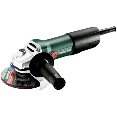Metabo Winkelschleifer W 850-125 | 850 W | 125 mm | Wiederanlaufschutz | verdrehsichere Schutzhaube | Schwarz