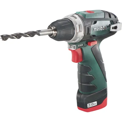 Metabo Akku-Bohrschrauber PowerMaxx BS Basic 600080500 | 10,8V 2,0Ah Li-Ion | 2 Akkus | Koffer | LED-Licht
