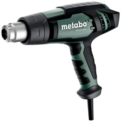 Metabo Heißluftgebläse HG 20-600 | 2000 W | 80–600 °C | stufenlos | 500 l/min | inkl. Düsen-Set