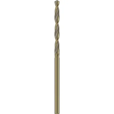 Bosch Spiralbohrer HSS-Co 2608585875 | Metallbohrer 2,5 mm | für Edelstahl & Stahl | 30x57 mm | 10 Stück | Bronze