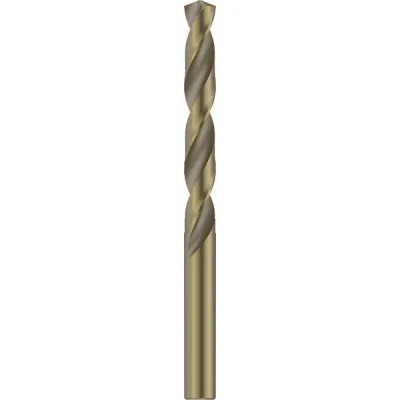 Bosch Spiralbohrer HSS-Co 2608585897 | Metallbohrer Edelstahl/Stahl | Ø 9,5 mm | 5 Stück | 81x125 mm | Gold