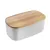 Bild: Metaltex Brotkasten Bready | Brotkasten mit Schneidebrett | Swiss Made | 35x20x14 cm | Holz/Kunststoff | Off-White