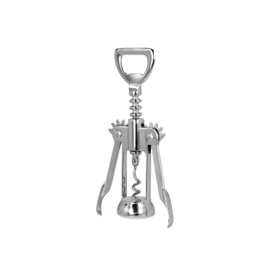 Metaltex Hebelkorkenzieher KD12011 | Korkenzieher verchromt | Hebelmechanik | Kapselheber | poliert | 16,5 cm