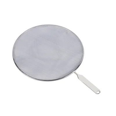 Metaltex Spritzschutzsieb 206129 Fritto | 29 cm Durchmesser | Aluminium-Streckmetall | Kunststoffgriff | silber