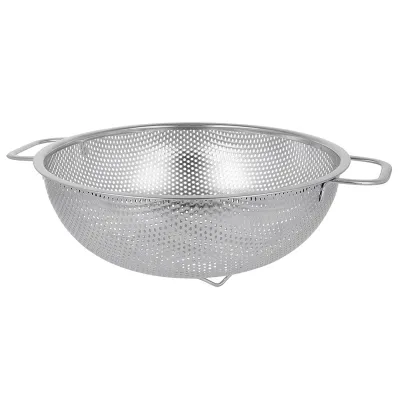 Metaltex Universalsieb 185323000 | Sieb Ø 25 cm Edelstahl | stabiler Griff | sicherer Stand | spülmaschinengeeignet