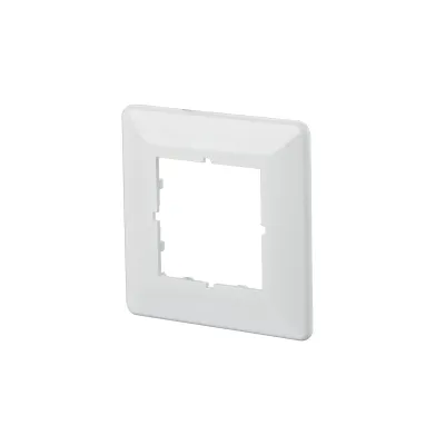 METZ CONNECT Abdeckplatte 816718-0102-I | 80x80 mm | 1-fach | E-DAT Cat.6 | Kunststoff | halogenfrei | reinweiß RAL 9010