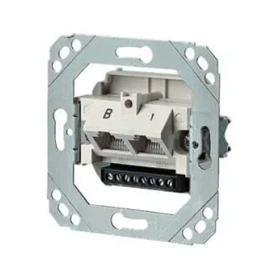 BTR Anschlussdose UAE 8/8(4) | 011872 | RJ45 Unterputz | Schraubklemme | 2-fach Terminal | Cat3 | weiß