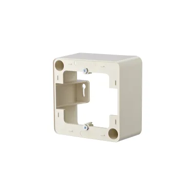 METZ CONNECT Aufputzrahmen 130829-4301-I | 1-fach | 85x85x43 mm | Kunststoff Thermoplast | glänzend | perlweiß RAL 1013