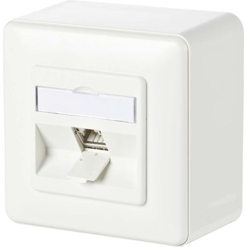 Bild: Metz C6Amodul 1 Port 180° 130B11D10002-E Modul AP reinweiß RAL9010