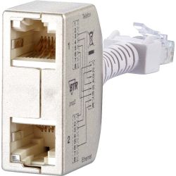 Metz Cable Sharing Adapter 130548-02-E ISDN/Ethernet Set=2 Stück PNP2