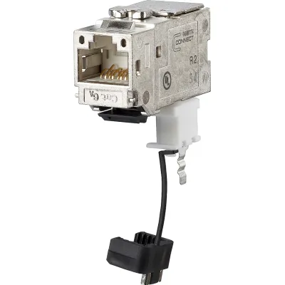 METZ CONNECT Modular-Buchse Cat6A Keystone 130B22-E RJ45 geschirmt | IDC Anschluss | 270° Kabelzuführung