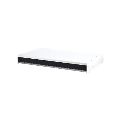 METZ CONNECT Aufputzgehäuse 130862-1H20-E | 19 Zoll 1HE Patchfeld | geschirmt | Wandmontage | RAL 9010 weiß