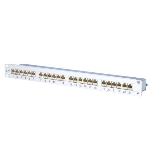 Bild: METZ CONN. 24-Port Panel E-DAT C6 1HE Alu TN E-DAT C6 MP24