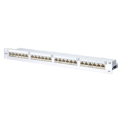 Bild: METZ CONN. 24-Port Panel E-DAT C6A 1HE m TN EDATC6A-MP24-mod