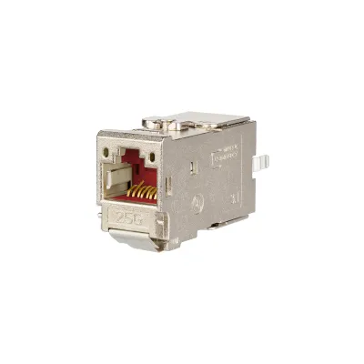 METZ CONNECT Modular-Buchse 130B11-25-E | RJ45 Cat6A Keystone | 25GBASE-T | GHMT zertifiziert | geschirmt | werkzeuglos