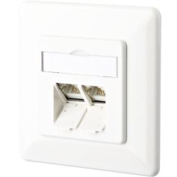 METZ CONN. Anschlussdose C6A UP 2xRJ45,UP TN EDATC6A-2UP-rws