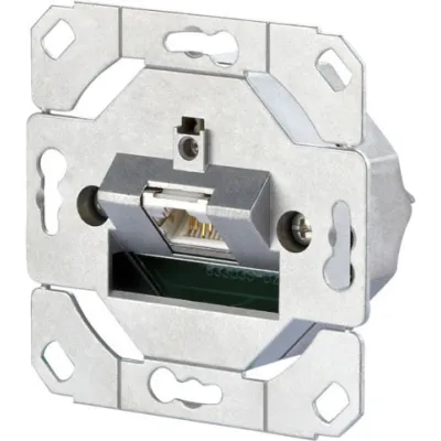 Metz Connect Anschlussdose C6A UP0 TN EDATC6A-1UP0 | 1x RJ45 Buchse Cat.6A | PoE+ | geschirmt | Unterputz | perlweiß