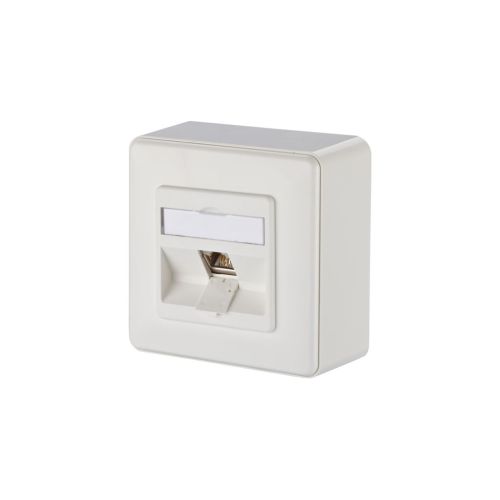 Bild: METZ CONN. Anschlussdose, Cat.6A 1xRJ45, TN E-DATmod-1AP-rws