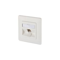 METZ CONN. Anschlussdose, Cat.6A 1xRJ45, TN E-DATmod-1UP-rws
