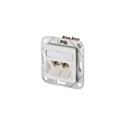 METZ CONN. Anschlussdose, Cat.6A 2xRJ45 TN E-DATmod-2Upk-rws