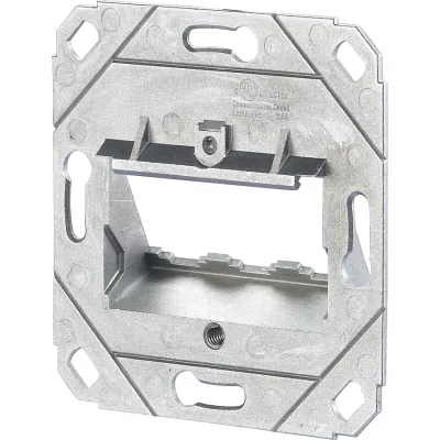 METZ CONNECT Anschlussdose modular 1309141200-E | RJ45 Modulaufnahme | 3 Port leer | UP Unterputz | schräg | RAL9010