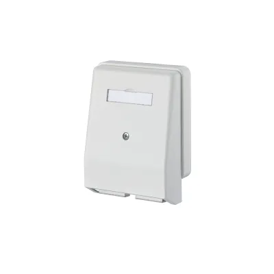 METZ CONNECT LWL-Anschlussdose 150112C202-E | OpDAT 4 AP | 2x SC-D Duplex MM | Aufputz | Wickelvorrat | weiß RAL 9010