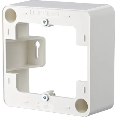 METZ CONNECT Aufputzrahmen 130829-02-I | 1-fach | 85x85 mm | Kunststoff | glänzend | reinweiß RAL 9010