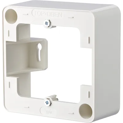 METZ CONNECT Aufputzrahmen 130829-02-I | 1-fach | 85x85 mm | Kunststoff | glänzend | reinweiß RAL 9010