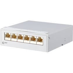 METZ CONN. AP-Verteiler 6Port 6xRJ45, lgr, Cat.5 130862-06-E