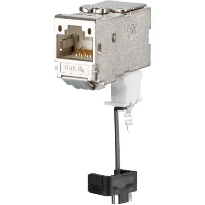 Metz Connect RJ45 Steckverbinder C6Amodul 270 Jack Cat.6A | geschirmt | GHMT zertifiziert | werkzeuglos | PoE+