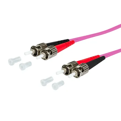 Metz Connect Patchkabel 151S1AOAO20E | LWL Duplex ST/ST | OM4 50/125 Multimode | 2m | LSHF | violett